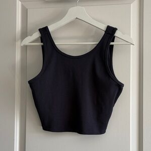 Blue Cropped Tank Top